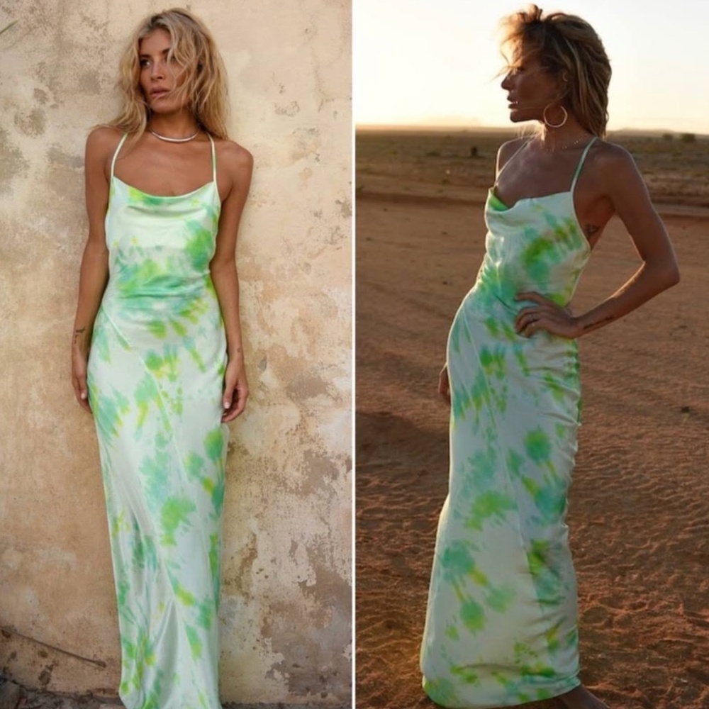 Rat & Boa Juniper Tie Dye Slip Dress  size Small